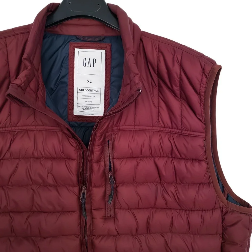 Gap Puffer Vest Mens XL Classic Port ColdControl Packable Nylon